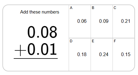 Addition - Decimal Hundredths (Column) | Level 1 | Grade 4 Math ...