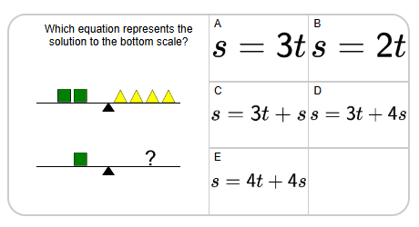 Balance Shapes - Simple Ratio - To Equation Answer | Level 3 | Grade 8 ...