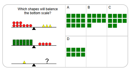 Balance Shapes - 3 Beams, Simple Substitution | Level 3 | Grade 6 Math ...