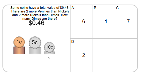 Algebra with Coins - X More of Coin and Total - Three Coin Types - to ...
