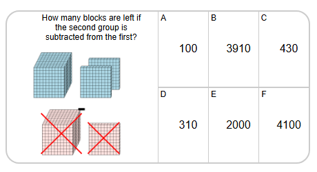 Base 10 Blocks - Subtracting - Picture to Answer, With Borrow ...