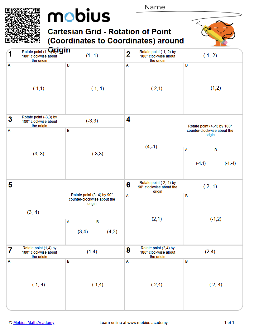 Cartesian Grid - Rotation of Point (Coordinates to Coordinates) around ...