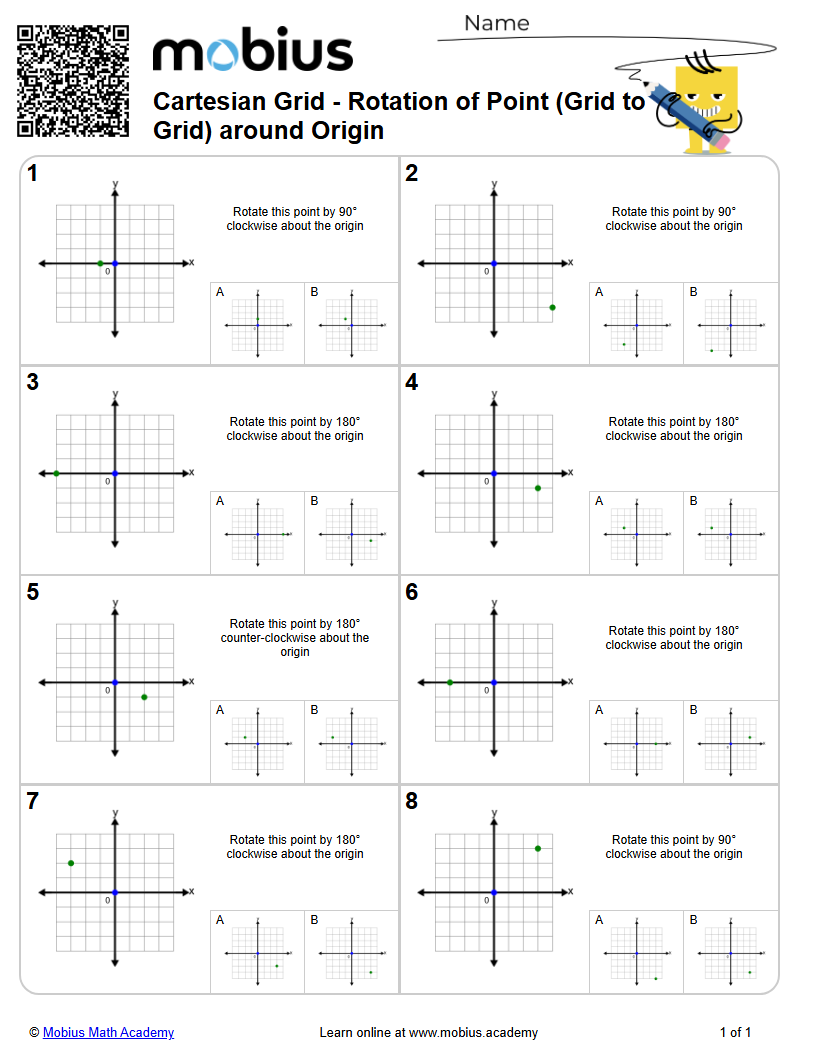 Rotation of Point (Grid to Grid) around Origin (Level 1) | Geometry 2D ...