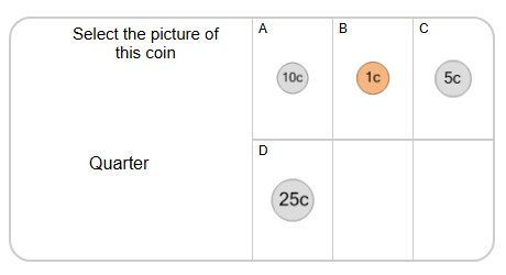 Identify Coins - Name to Picture (Level 1) | Place Value | Grade 0 Math ...