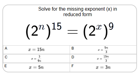 Exponents | Power Law - Variable Exponent Base with Known Power to ...