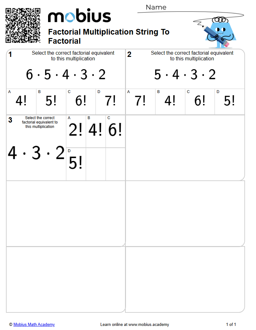 Level 1 | Probability | Grades 7-12 Math Worksheets - Mobius Math Academy