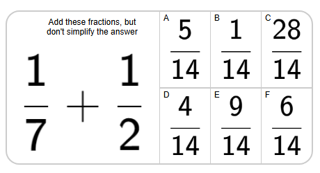 Fraction Addition - Basic (No Simplifying Answers) - Two Changed ...