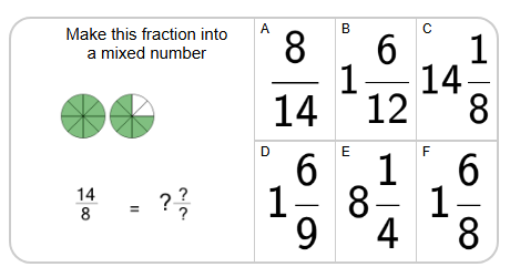 Fraction Conversion - To Mixed - From Image | Level 2 | Grade 5 Math ...