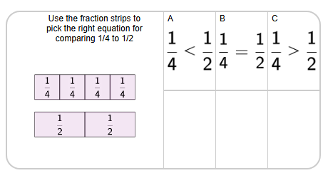 Fraction Strips - Two Strips to Inequality (Level 1) - Mobius Math Academy
