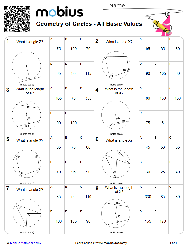 All Basic Values (Level 1) | Geometry 2D | Grades 10-11 Math Worksheets ...