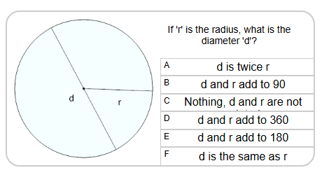 Circles - Rule to Find Diameter from Radius - Simple | Level 1 | Grades ...