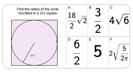 Inscribed Circle in Square - Square Side Length to Circle Radius ...