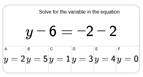 Linear Equation - One Variable, Three Terms, Add and Subtract (Level 1 ...