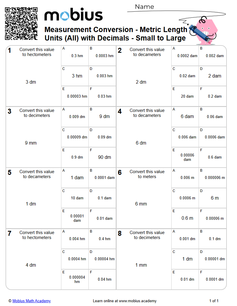 Level 1 | Speed/Distance/Time | Grades 9-13 Math Worksheets - Mobius ...