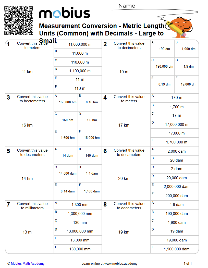Level 2 | Speed/Distance/Time | Grades 7-12 Math Worksheets - Mobius ...