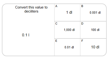 Measurement Conversion - Metric Volume Units (Single Units) - Large to ...