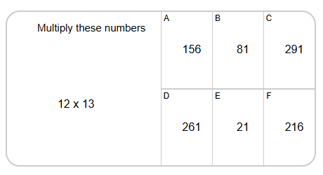 Multiplication - Times Table Practice (Level 13) - Mobius Math Academy