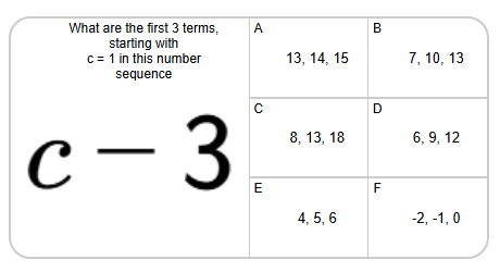 Number Sequences - Arithmetic, First Terms (Level 1) - Mobius Math Academy