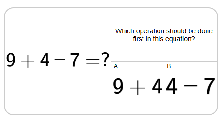 Order of Operations Example - Add, Subtract (Level 1) - Mobius Math Academy