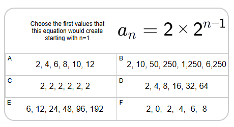 Patterning | First Values from Equation for Geometric Pattern (Level 1 ...