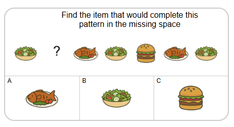 Missing from 3 Item Repeating Shape Pattern (Level 2) | Visual ...