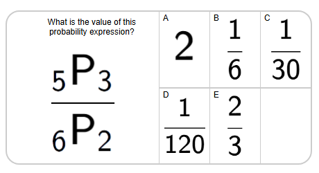Probability Calculation - nPm Notation - Simple Division | Level 1 ...