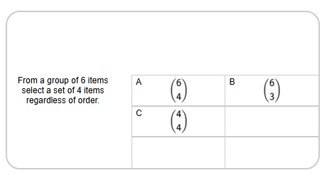 Probability nCm Notation - Description to Bracket Notation (Level 1 ...