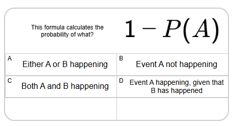 Probability Union, Intersection, Complement - Formula to Description ...