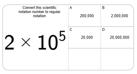 Scientific Notation - Convert to Normal - 0 Decimal Places (Level 2 ...