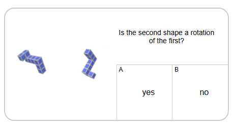 3D Shapes - Rotation - Is Pair Valid (Level 1) - Mobius Math Academy
