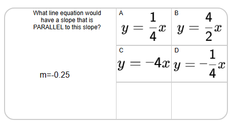 Slope - Find Parallel - Decimal Slope to Slope Zero Intercept Form ...