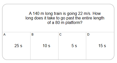 Speed - Train Past Platform - Solve for Time (Level 2) - Mobius Math ...
