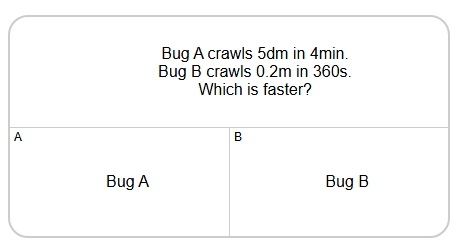Speed | Which is Faster - Changed Both Units (Level 1) | Grades 9-10 ...