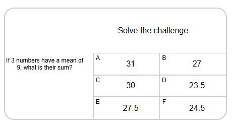 Statistics | Solve for Sum from Mean and Count (Level 3) | Grades 5-6 ...