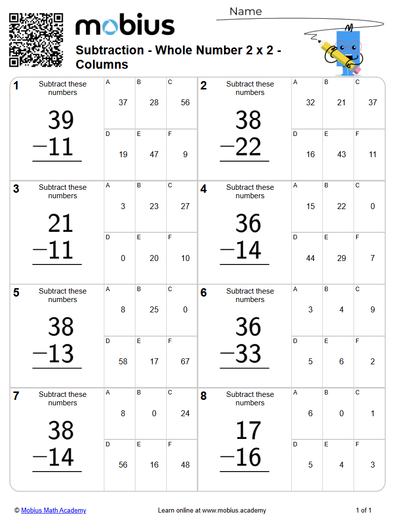Level 1 | Addition and Subtraction | Grades 4-5 Math Worksheets ...