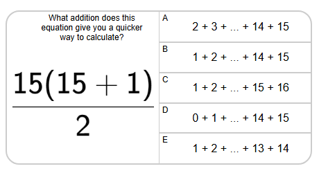 Sums - Series of Integers 1 to N - Equation to Addition (Level 1 ...