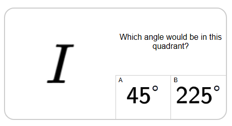 Quadrants - Quadrant Number to Angle (Degrees) | Level 1 | Grades 6-11 ...