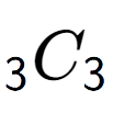 A LaTex expression showing sub 3 C sub 3