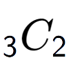 A LaTex expression showing sub 3 C sub 2