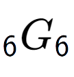 A LaTex expression showing sub 6 G sub 6