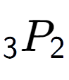 A LaTex expression showing sub 3 P sub 2