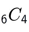 A LaTex expression showing sub 6 C sub 4