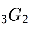 A LaTex expression showing sub 3 G sub 2