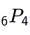 A LaTex expression showing sub 6 P sub 4