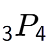 A LaTex expression showing sub 3 P sub 4