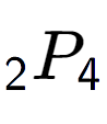 A LaTex expression showing sub 2 P sub 4