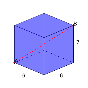 Pythagorean Theorem 3D - Prism - Dimensions to Hypotenuse (Full) (Level ...