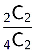 A LaTex expression showing \frac{ sub 2 \text{C} sub 2 }{ sub 4 \text{C} sub 2 }