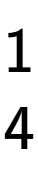 A LaTex expression showing 1\\4